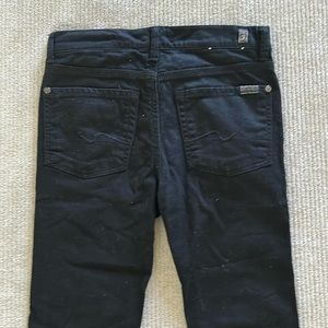7 FOR‎ ALL MANKIND Boy’s Size 8 black Slimmy Denim Jeans excellent condition